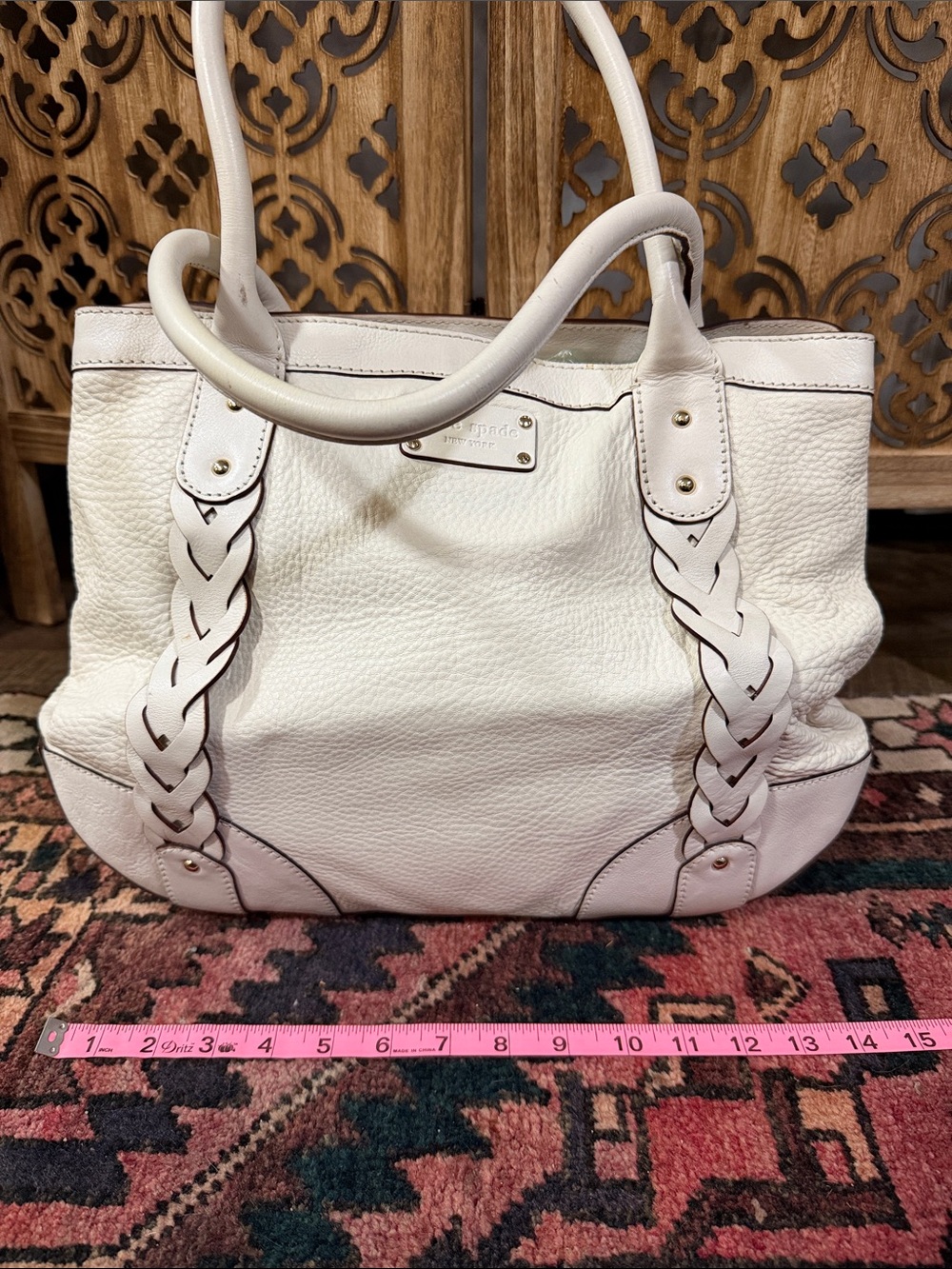 Kate Spade leather tote bag with dust cover